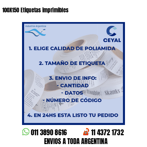 100X150 Etiquetas imprimibles