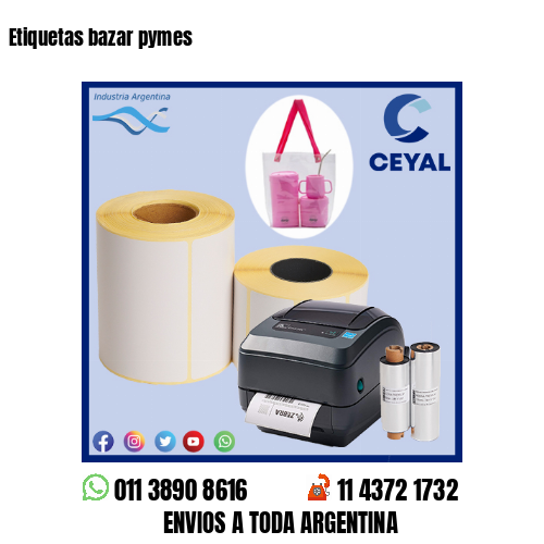 Etiquetas bazar pymes 