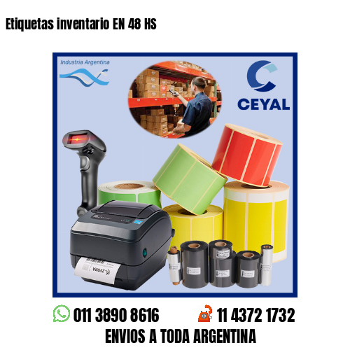 Etiquetas inventario EN 48 HS