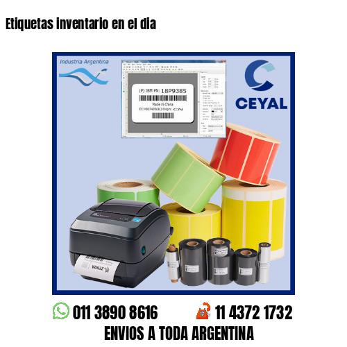 Etiquetas inventario en el dia