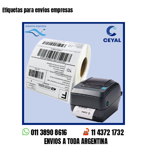 Etiquetas para envios empresas 