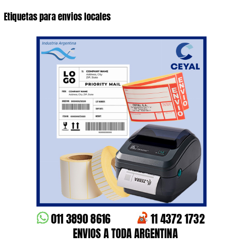 Etiquetas para envios locales