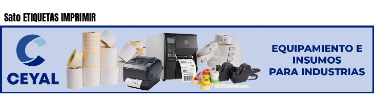 Sato ETIQUETAS IMPRIMIR