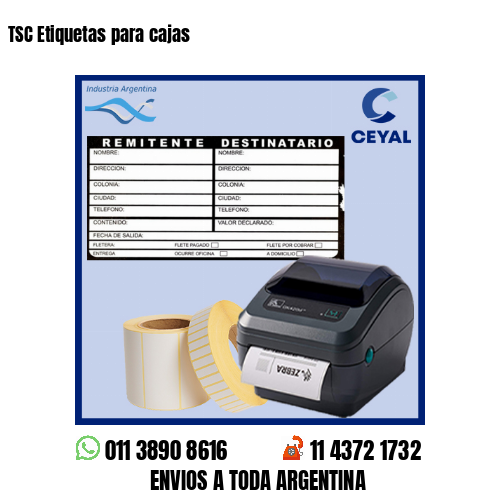 TSC Etiquetas para cajas