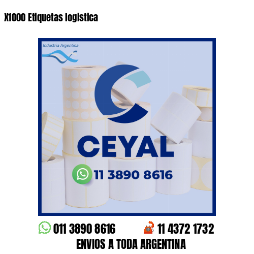 X1000 Etiquetas logistica