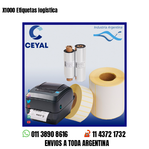 X1000 Etiquetas logistica