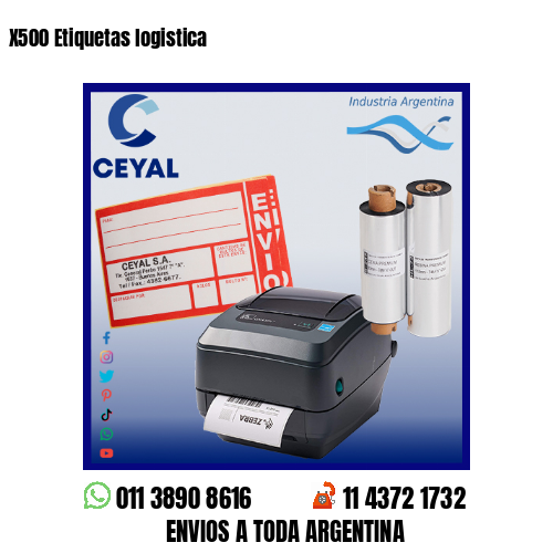 X500 Etiquetas logistica