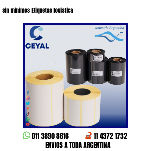sin minimos Etiquetas logistica