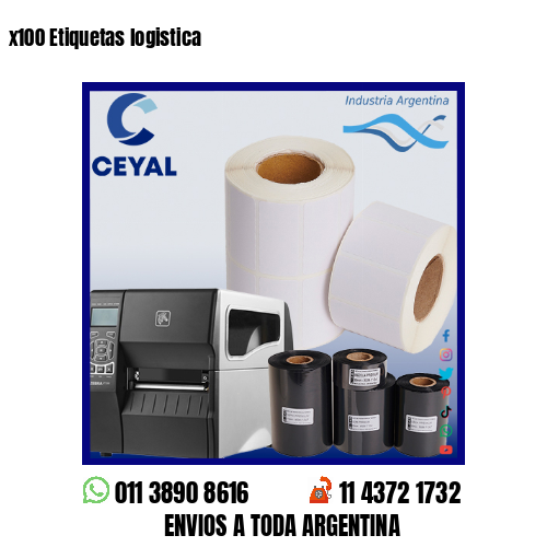 x100 Etiquetas logistica
