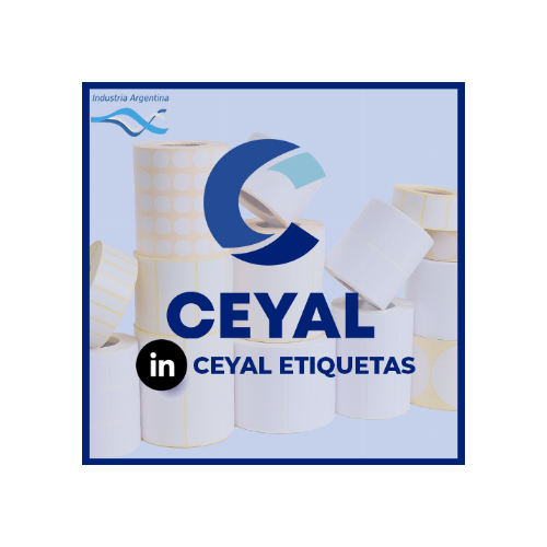 etiqueta térmica 50x25 mm caja x 50 mil