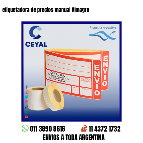 etiquetadora de precios manual Almagro