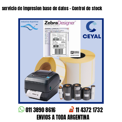 servicio de impresion base de datos – Control de stock