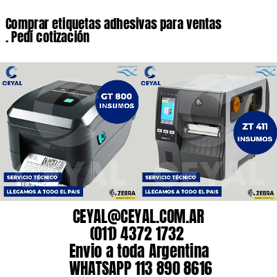 Comprar etiquetas adhesivas para ventas . Pedí cotización