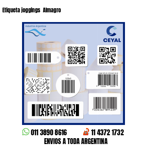 Etiqueta joggings  Almagro