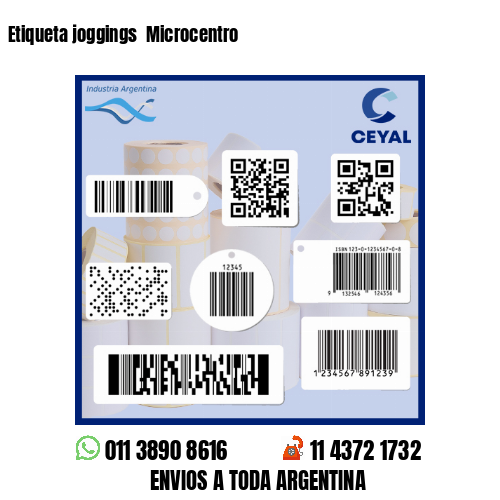 Etiqueta joggings  Microcentro