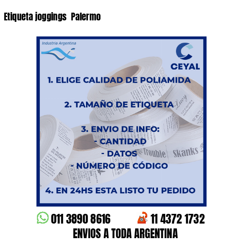 Etiqueta joggings  Palermo