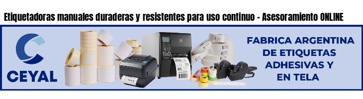 Etiquetadoras manuales duraderas y resistentes para uso continuo - Asesoramiento ONLINE