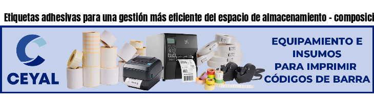 Etiquetas adhesivas para una gestión más eficiente del espacio de almacenamiento - composicion alimento