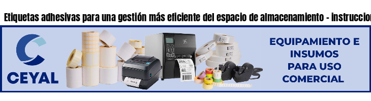 Etiquetas adhesivas para una gestión más eficiente del espacio de almacenamiento - instruccion alimentos