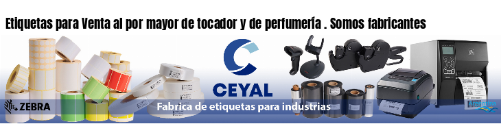 Etiquetas para Venta al por mayor de tocador y de perfumería . Somos fabricantes