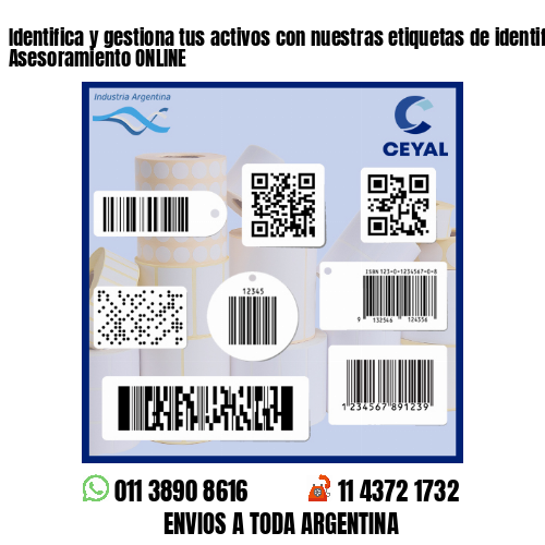 Identifica y gestiona tus activos con nuestras etiquetas de identificación - Asesoramiento ONLINE