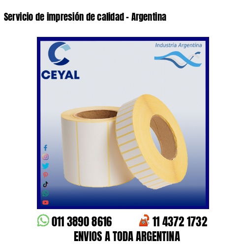 Servicio de impresión de calidad – Argentina