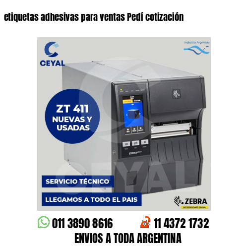 etiquetas adhesivas para ventas Pedí cotización