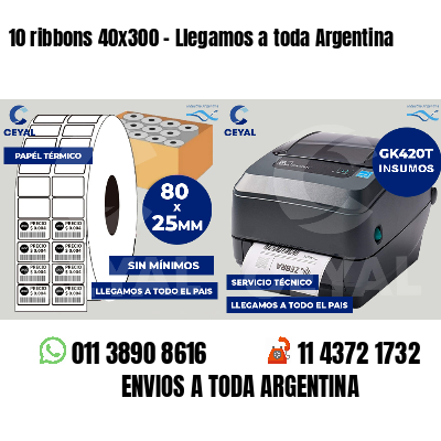 10 ribbons 40x300 - Llegamos a toda Argentina