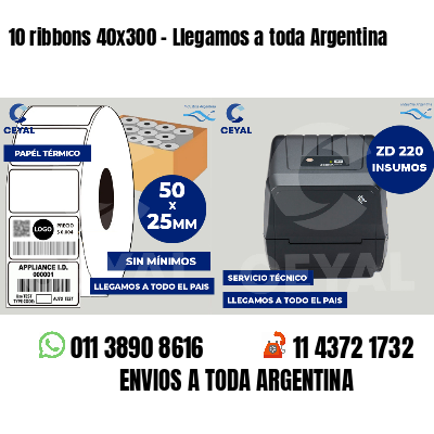 10 ribbons 40x300 - Llegamos a toda Argentina