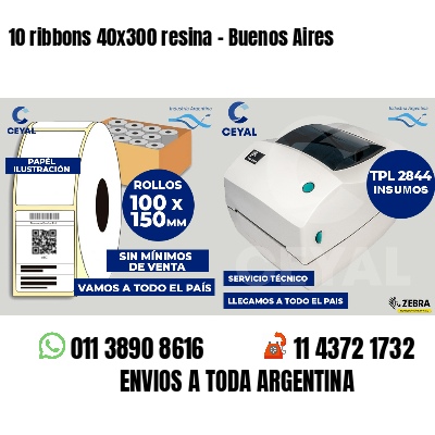 10 ribbons 40x300 resina - Buenos Aires