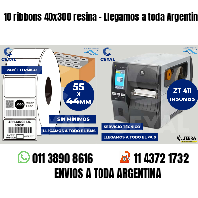 10 ribbons 40x300 resina - Llegamos a toda Argentina