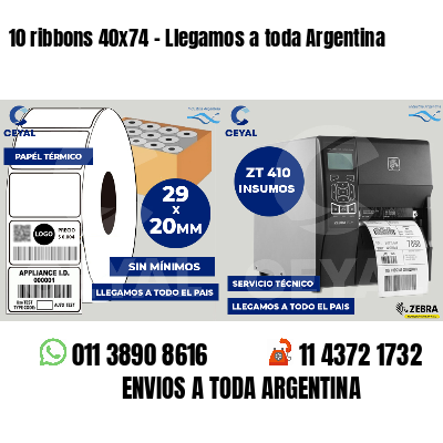 10 ribbons 40x74 - Llegamos a toda Argentina