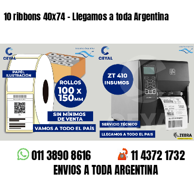10 ribbons 40x74 - Llegamos a toda Argentina