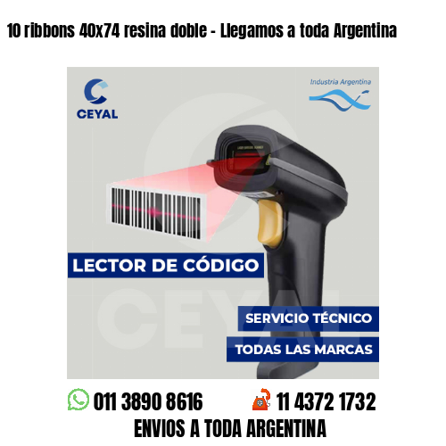 10 ribbons 40x74 resina doble - Llegamos a toda Argentina