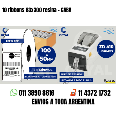 10 ribbons 83x300 resina - CABA