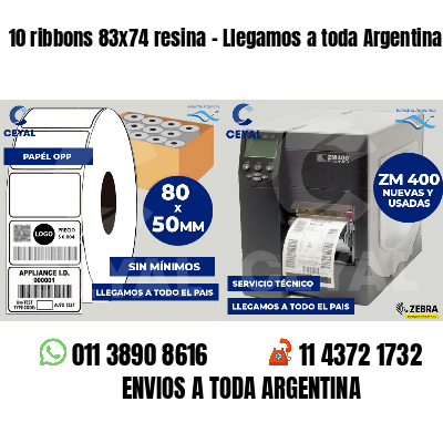 10 ribbons 83x74 resina - Llegamos a toda Argentina