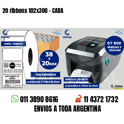 20 ribbons 102x300 - CABA