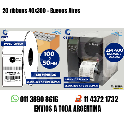 20 ribbons 40x300 - Buenos Aires