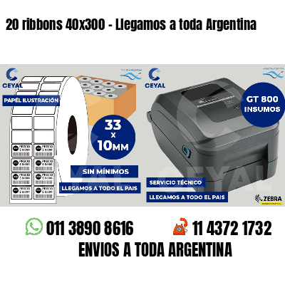 20 ribbons 40x300 - Llegamos a toda Argentina