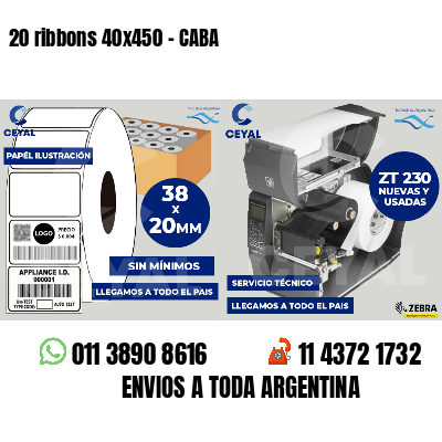 20 ribbons 40x450 - CABA