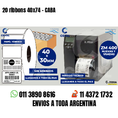 20 ribbons 40x74 - CABA