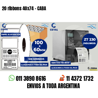 20 ribbons 40x74 - CABA
