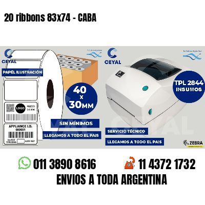20 ribbons 83x74 - CABA