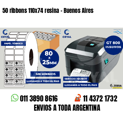 50 ribbons 110x74 resina - Buenos Aires