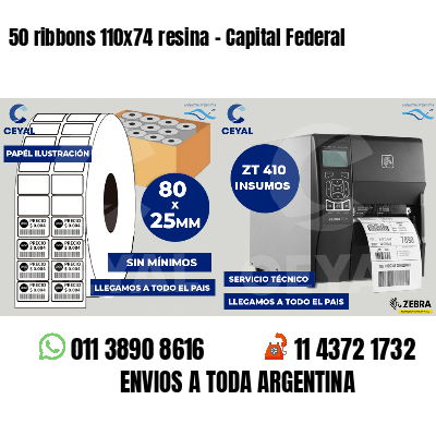 50 ribbons 110x74 resina - Capital Federal