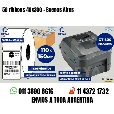 50 ribbons 40x300 - Buenos Aires