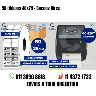 50 ribbons 40x74 - Buenos Aires