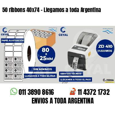 50 ribbons 40x74 - Llegamos a toda Argentina