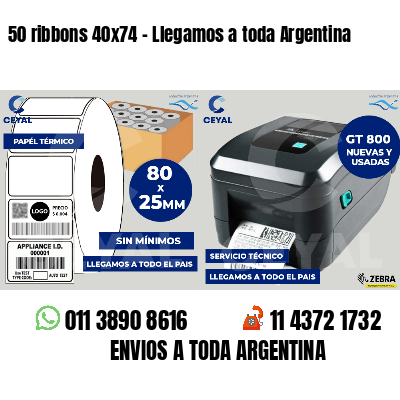 50 ribbons 40x74 - Llegamos a toda Argentina
