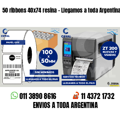 50 ribbons 40x74 resina - Llegamos a toda Argentina